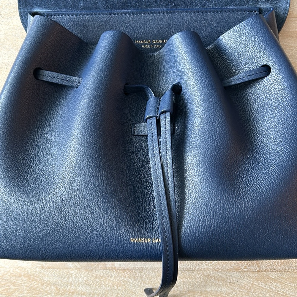 Mansur Gavriel Soft Lady Leather Bag in Blue - Picture 12 of 14